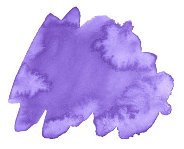 Leylak suluboya bir moda rengi, boşanmayla izole edilmiş bir nokta