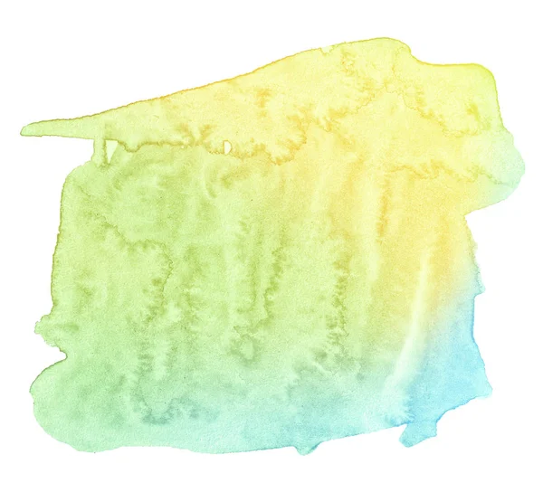 Зеленый пастельный акварель абстрактный фон, изолированное место с — стоковое фото