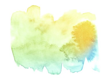 Pastel renklerde suluboya renkler ve pürüzsüz bir değişim. Boşanmalar ve sınırlar olan ıssız bir yer. Metin için kopyalama alanı olan çerçeve.