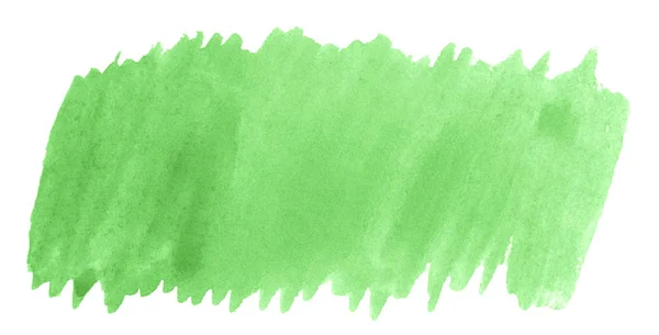 Aquarelgroene Achtergrond Met Duidelijke Randen Scheidingen Zwarte Witte Aquarelverf Borstelvlekken — Stockfoto