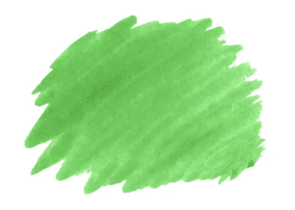 Aquarelgroene Achtergrond Met Duidelijke Randen Scheidingen Zwarte Witte Aquarelverf Borstelvlekken — Stockfoto