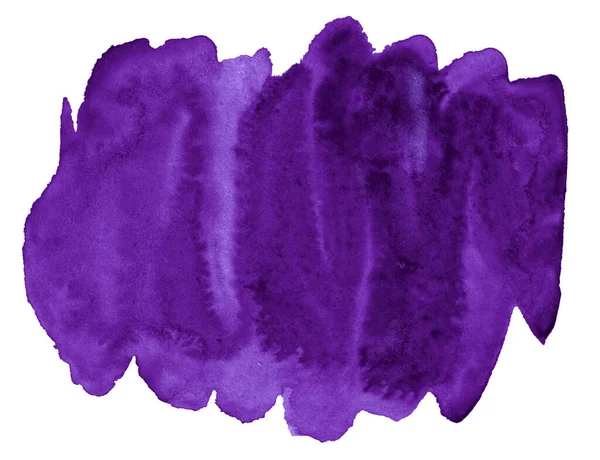 Dark Purple Acuarela Color Tendencia Lugar Aislado Con Divorcios Fronteras — Foto de Stock