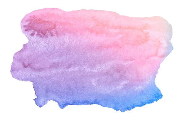 Färg Gradient Akvarell Fläckar Pastellfärger Med Naturliga Fläckar Pappersbasis Isolerad — Stockfoto