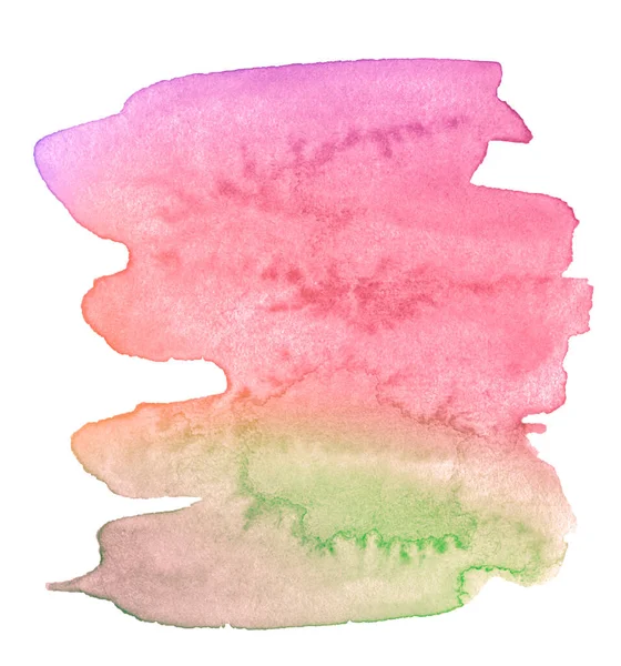 Color Gradient Watercolor Stains Pastel Colors Natural Stains Paper Basis — Stock Photo, Image