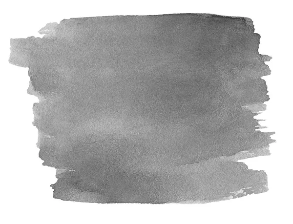 明確な境界線と離婚と水彩ニュートラルグレーの背景 黒と白の水彩ブラシ汚れ テキストのコピースペース付き — ストック写真