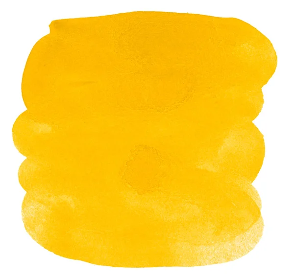 Fondo Abstracto Acuarela Amarilla Vibrante Soleado Lugar Aislado Con Divorcios — Foto de Stock
