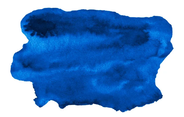 Clássico Azul Aquarela Fundo Abstrato Cores Espaço Lugar Isolado Com — Fotografia de Stock