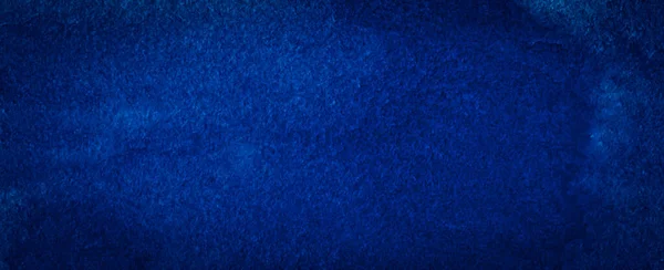 Ciemnoniebieskie Tło Akwarelowe Rozdartymi Pociągnięciami Nierówną Rozmytą Farbą Streszczenie Tła — Zdjęcie stockowe