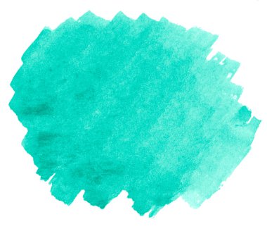 Gök mavisi suluboya, temiz kenarlı arka plan ve doğal sıçramalar. Suluboya fırça lekeleri. Metin için kopyalama alanı ile.