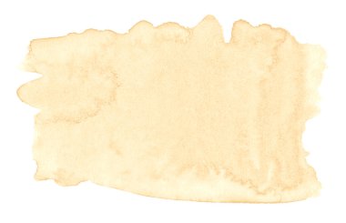 Bej suluboya, açık kenarlı pastel arka plan ve doğal sıçramalar. Kum rengi suluboya fırça lekeleri. Boşluğu kopyala.