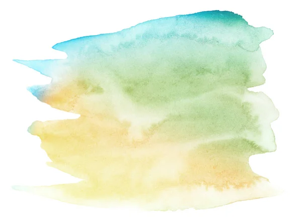 Kolorowe Plamy Akwarelowe Pastelowych Kolorach Papierowym Podkładzie Odizolowana Rama Ręcznie — Zdjęcie stockowe