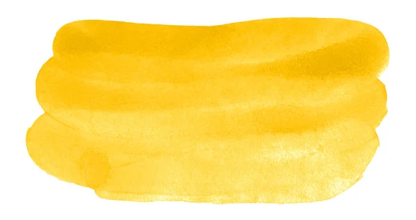 Amarelo Brilhante Aquarela Fundo Abstrato Ponto Isolado Pinturas Vintage Moda — Fotografia de Stock