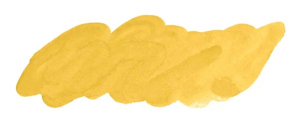 Aquarelle Jaune Vif Fond Abstrait Endroit Isolé Peintures Vintage Tendance — Photo