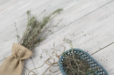 Kurutulmuş lavanta grup iyon küçük çuval