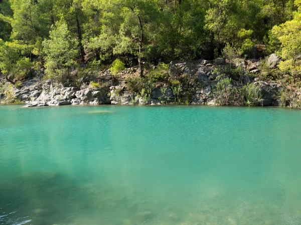 Kemer Antalya Turcja Jezioro Narodowy Rezerwat Kanionu Goynuk — Zdjęcie stockowe