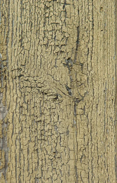 Eski çatlamış sarı ve gri tahtanın dokusu — Stok fotoğraf