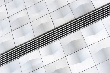 Gri metal kaplamalı soyut mimari arkaplan