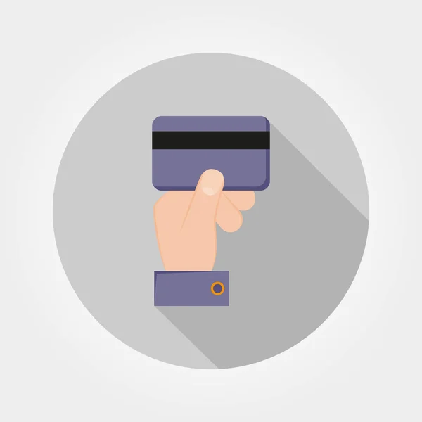 Pago Con Tarjeta Crédito Icono Para Aplicaciones Web Móviles Ilustración — Vector de stock