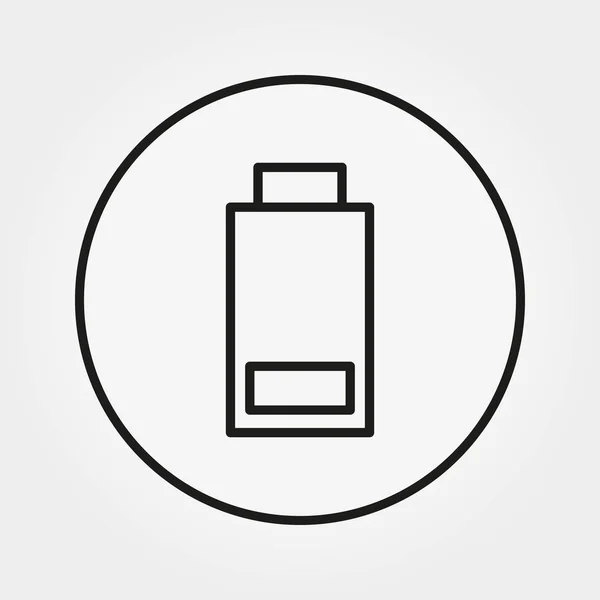 Baterie Minimální Poplatek Ikona Pro Webové Mobilní Aplikace Vektorové Ilustrace — Stockový vektor