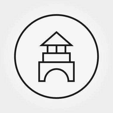 Yapı taşları. Küpleri. Oluşturucu. Oyuncak. Web ve mobil uygulama için evrensel simgesi. Beyaz bir arka plan üzerinde vektör çizim. Düzenlenebilir ince çizgi.