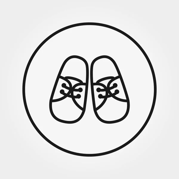 Кроссовки Обуви Детские Туфли Универсальный Значок Веб Мобильного Приложения Векторная — стоковый вектор