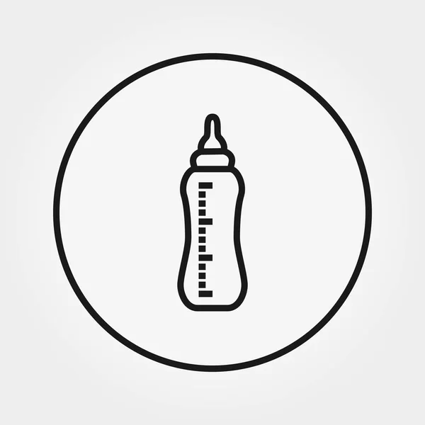 Feeding Bottle Universal Icon Web Mobile Application Vector Illustration White — Stock Vector