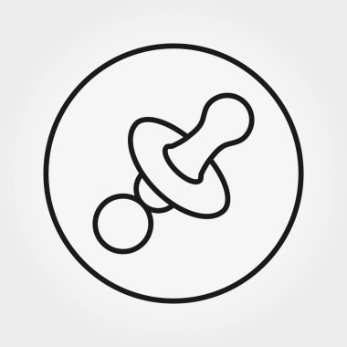 Meme ucu. Web ve mobil uygulama için evrensel simgesi. Beyaz bir arka plan üzerinde vektör çizim. Düzenlenebilir ince çizgi.