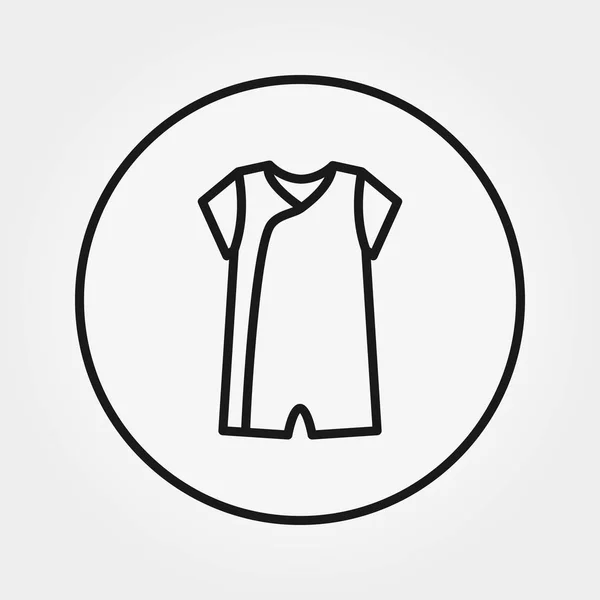 工作服 连身裤 适用于 Web 和移动应用程序的通用图标 白色背景上的矢量插图 可编辑的细线 — 图库矢量图片