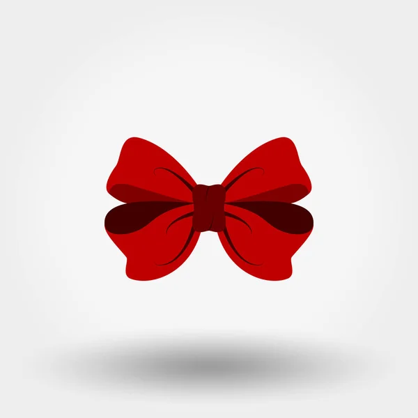 Bow Rouge Illustration Vectorielle Sur Fond Blanc Peut Être Utilisé — Image vectorielle