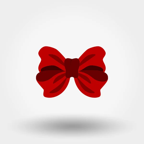 Bow Rouge Illustration Vectorielle Sur Fond Blanc Peut Être Utilisé — Image vectorielle