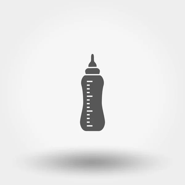 Feeding Bottle Silhouette Icon Web Mobile Application Vector Illustration White — Διανυσματικό Αρχείο