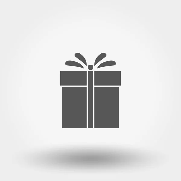 Gift Silhouette Icon Web Mobile Application Vector Illustration White Background — Stock Vector