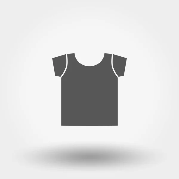 Camiseta Silueta Icono Para Aplicaciones Web Móviles Ilustración Vectorial Sobre — Vector de stock