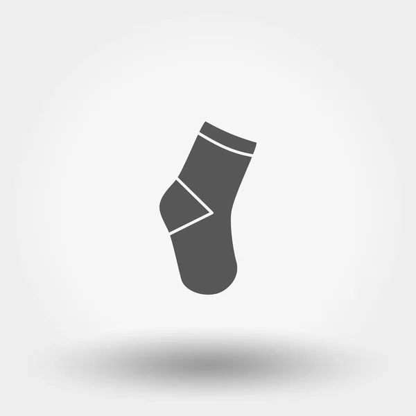 Socks Silhouette Icon Web Mobile Application Vector Illustration White Background — Stock Vector