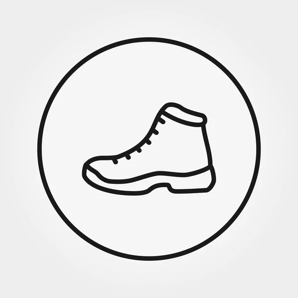 Hiking Boots Universal Icon Web Mobile Application Vector Illustration White — Stock Vector