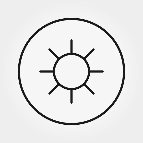 Sonne Universelles Symbol Für Web Und Mobile Anwendungen Vektorillustration Auf — Stockvektor