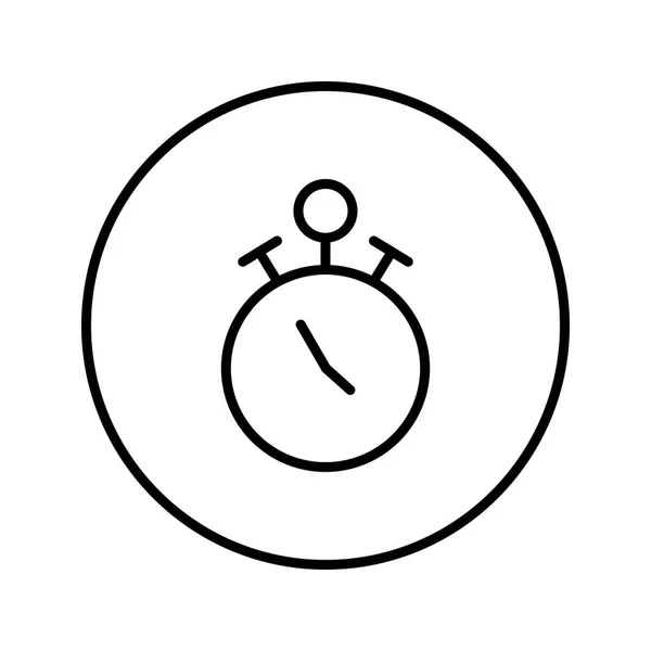 Stopwatch. Pictogram. Bewerkbare dunne lijn. Vector illustratie. — Stockvector