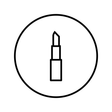 Ruj izi. Simge. Düzenlenebilir ince çizgi. Vektör illüstrasyonu.