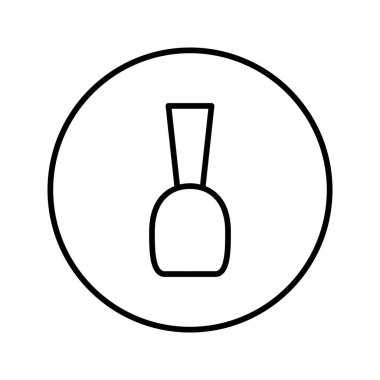 Oje. Simge. Düzenlenebilir İnce çizgi. Vektör çizimi.