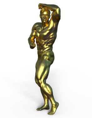 Vücut geliştirmeciydi / 3d Cg işleme Vücut Oluşturucu.