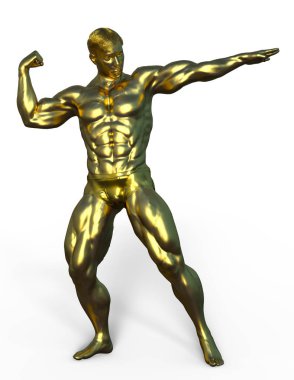 Vücut geliştirmeciydi / 3d Cg işleme Vücut Oluşturucu.