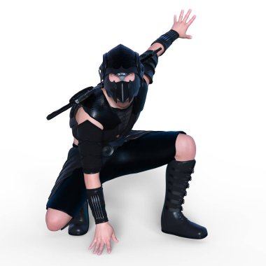 Fencer / bir eskrimci 3d Cg render