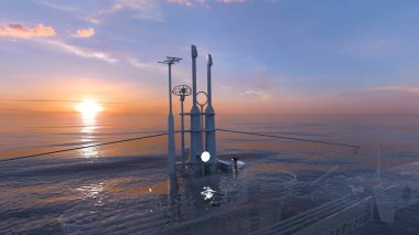 Denizaltı/3d Cg render bir denizaltı.