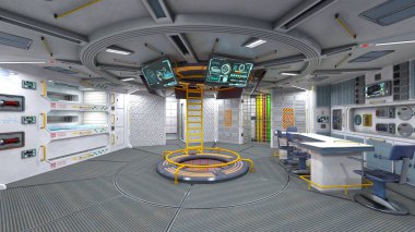 Kontrol odası / 3d Cg işlenmesini kontrol odası.