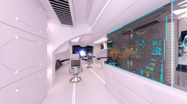 Kontrol odası / 3d Cg işlenmesini kontrol odası.