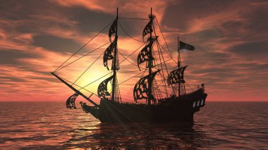 Yelkenli tekne / 3d Cg render Yelkenli tekne.