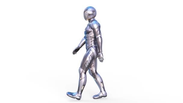 歩行ロボット ロボットの のレンダリング — ストック動画