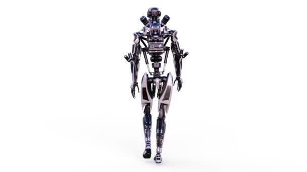 步行机器人的 Robot — 图库视频影像