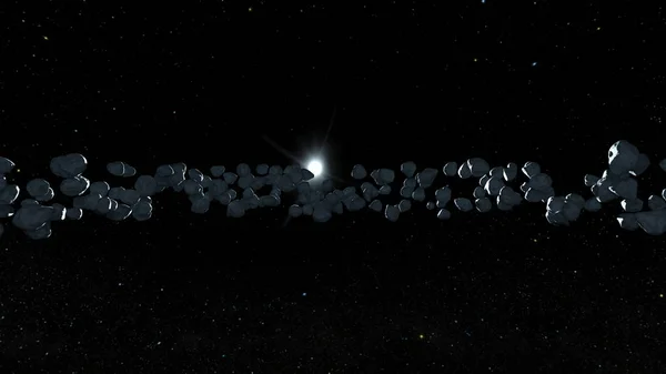 隕石の のレンダリング — ストック写真