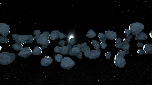 Göktaşı Meteor Render — Stok fotoğraf